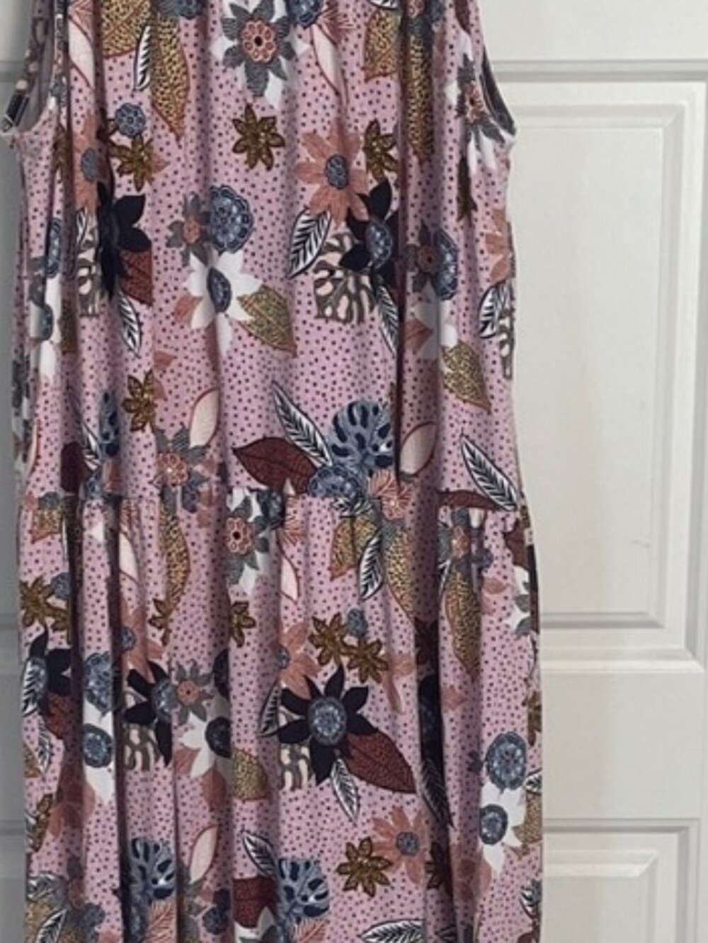 Pink Floral Halter Mini Dress